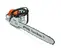 Gray and orange STIHL Chainsaw, 18 in., Gas Powered