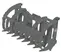 Gray Paladin Root Grapple Bucket Attachment for Skid Steer